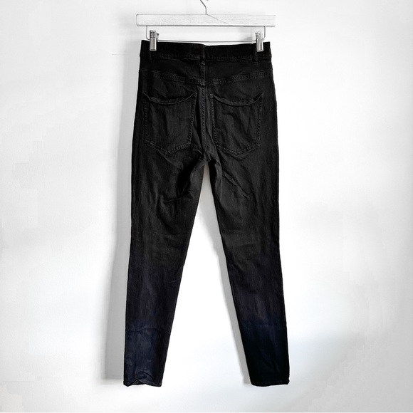 Express Black Stretch High Rise Legging Skinny Pants sz 4 Regular - Picture 4 of 7